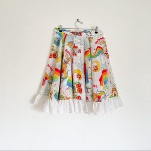 Vintage rainbow brite skirt